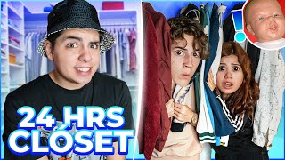 24 HORAS EN EL CLOSET 😨🔥 | El Tío Néstor 💎 @camilamerchant @paulino_razo