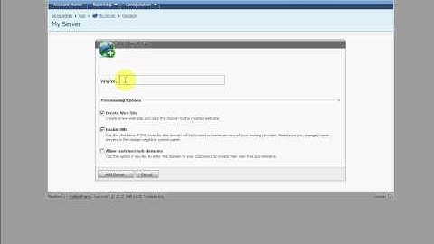 Domain Management WebsitePanel