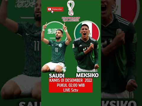 jadwal pertandingan malam ini  | Arab saudi vs Meksiko live Sctv dan moji tv #shorts #worldcup