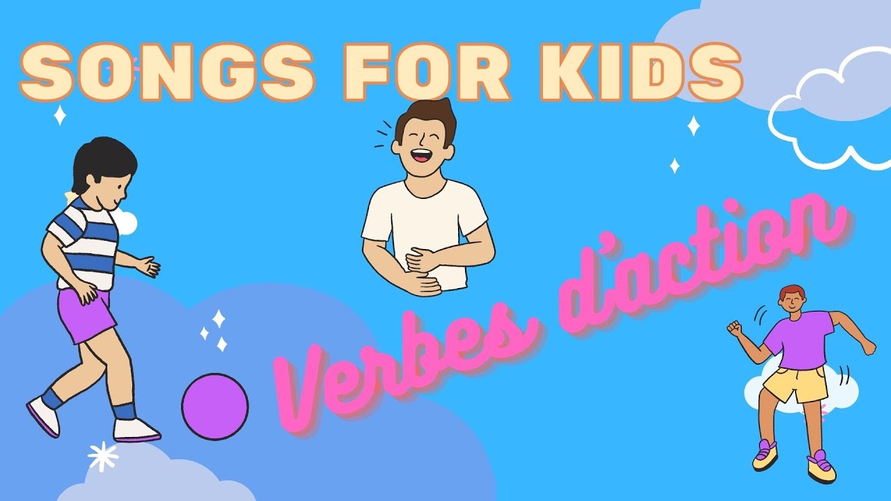 Verbes d'action 2 - Mots d'action en français - Vocabulaire enfants