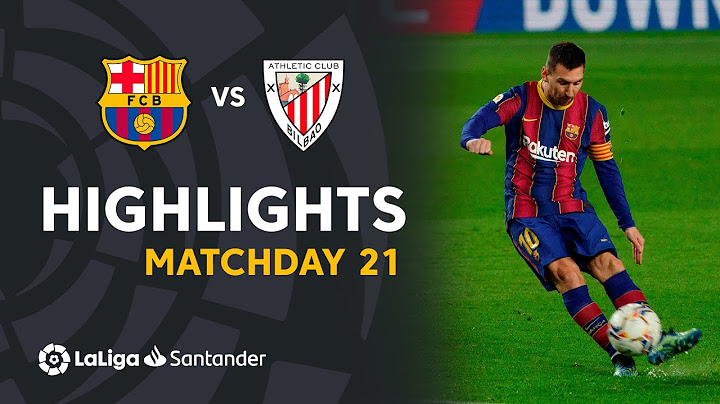 Highlights FC Barcelona vs Athletic Club (2-1)