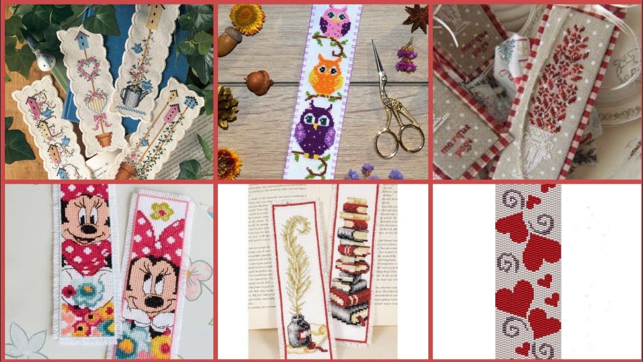 Latest cross stitch bookmark designs YouTube
