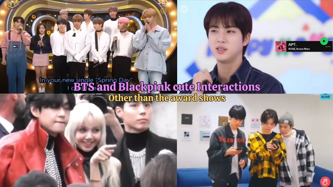 BTS and Blackpink cute Interactions other than the award shows || Army_of_Blink