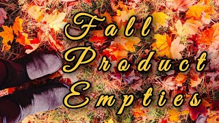 FALL BEAUTY PRODUCT EMPTIES - Sarah Kwak