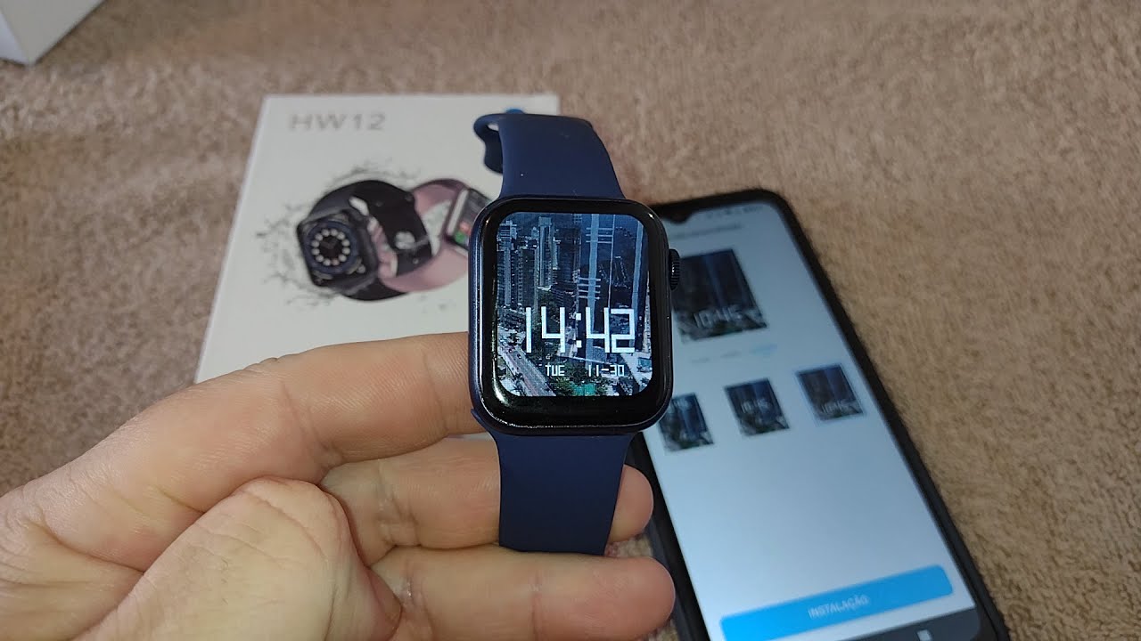 Como colocar foto no smartwatch hw12 YouTube