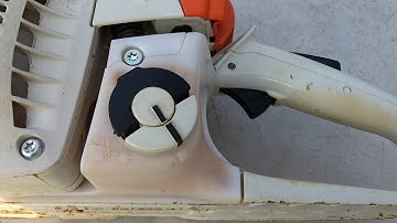 How to open Stihl MS251C gas cap