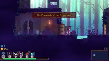 Dead Cells : Area 2 : The Promenade of the Condemned Secret BluePrint Assasins Blade