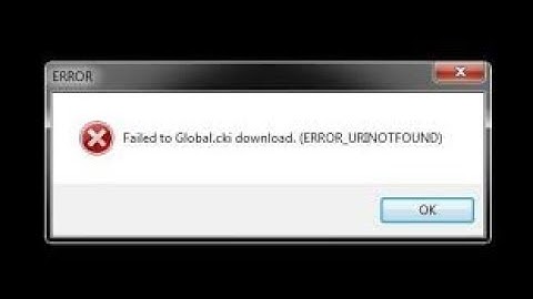 Failed to Global.cki download. (ERROR_URINOTFOUND) FIXED!! Crossfire