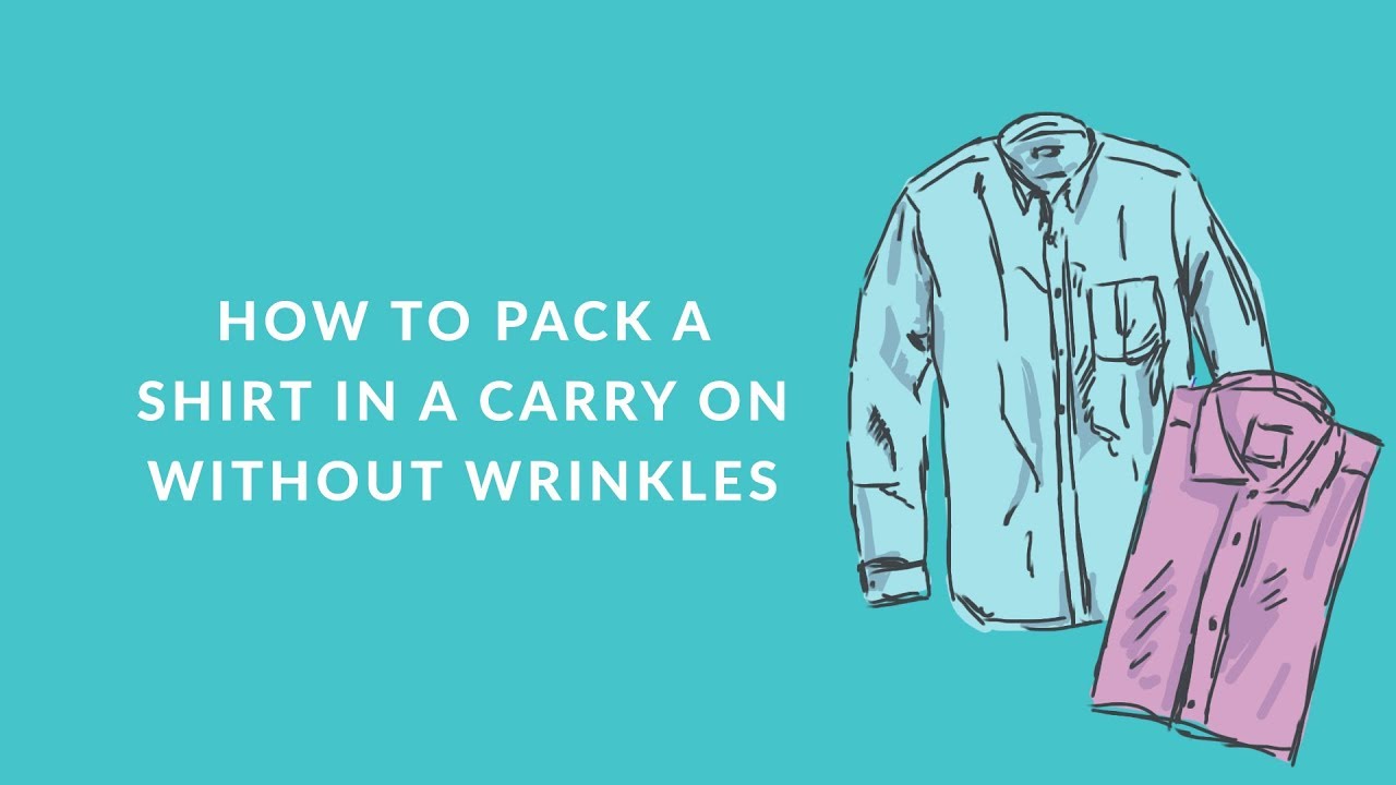 How to pack a shirt to avoid wrinkles - YouTube