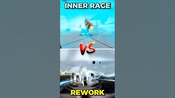TSB Inner Rage 🩵 VS 💛Rework Leak  #thestrongestbattlegrounds #roblox #tsb