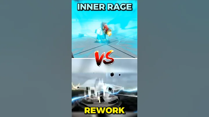 TSB Inner Rage 🩵 VS 💛Rework Leak  #thestrongestbattlegrounds #roblox #tsb