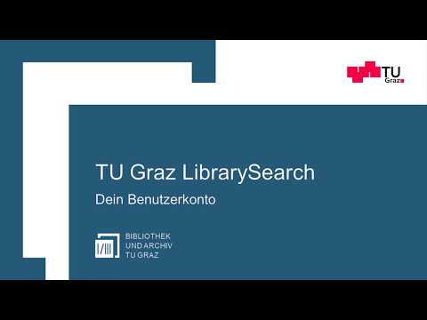 TU Graz LibrarySearch | Benutzerkonto