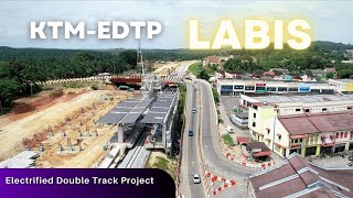 KTM-EDTP LABIS Station - Electrified Double Track Project (Dec 2021)