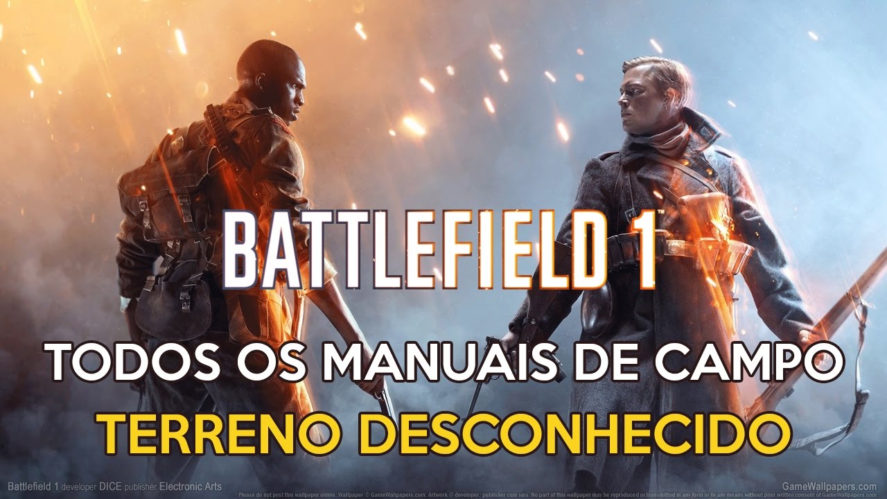 Battlefield 1 - Todos os Manuais de Campo - TERRENO DESCONHECIDO