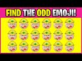 FIND THE ODD EMOJI! O00016 Find the Difference Spot the Difference Emoji Puzzles PLO