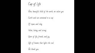 Here's a poem I wrote a while back called 'Cup of Life'♡✨