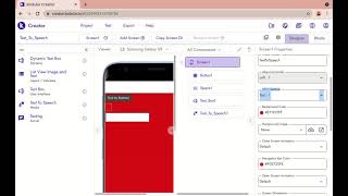 Text To Speech App using Kodular