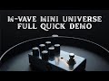 Mvave mini universe pedal  sound demo  all  reverb modes  all settings  no talking