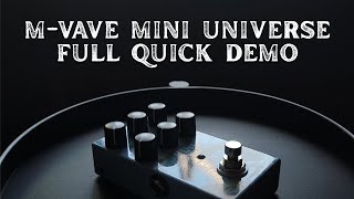 M-VAVE Mini Universe Pedal | Sound Demo | All  Reverb Modes | All Settings | No Talking