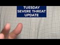 Latest on Tuesday storm threat