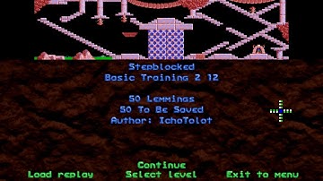 NeoLemmix Introduction Pack 2020 - Part 10 - Basic Training 2 Levels 6-12