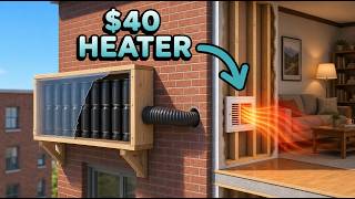 Stop Paying Your Heating Bill. Build This $40 Wall Unit This Weekend.