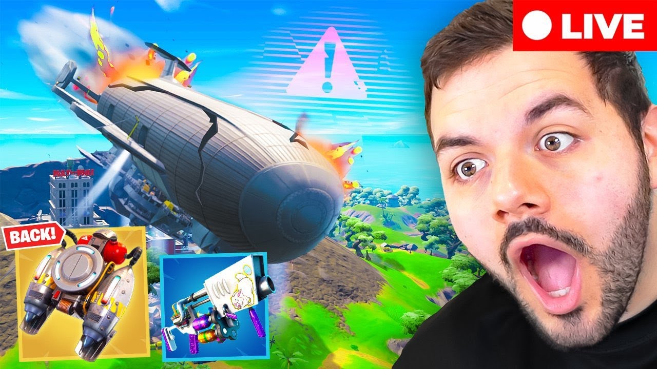 THE BLIMP CRASHED! JETPACKS ARE BACK! HUGE FORTNITE UPDATE!