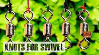 Fishing knots / How to tie a swivel (5 swivel knots)