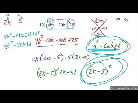 Factoring Quadratics Using
