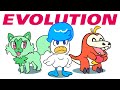 Paldean starters evolve  sprigatito fuecoco quaxly  pokemon scarlet and violet animation