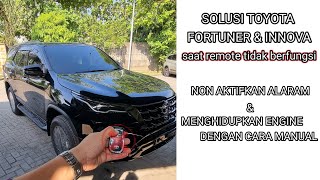 TIPS ketika REMOTE FORTUNER & INNOVA TIDAK BERFUNGSI