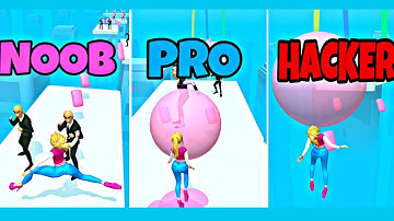 NOOB 😭VS PRO😎 VS HACKER 🤡Gum Run Gameplay All levels Run game in (Android-IOS)#mobilegames #game