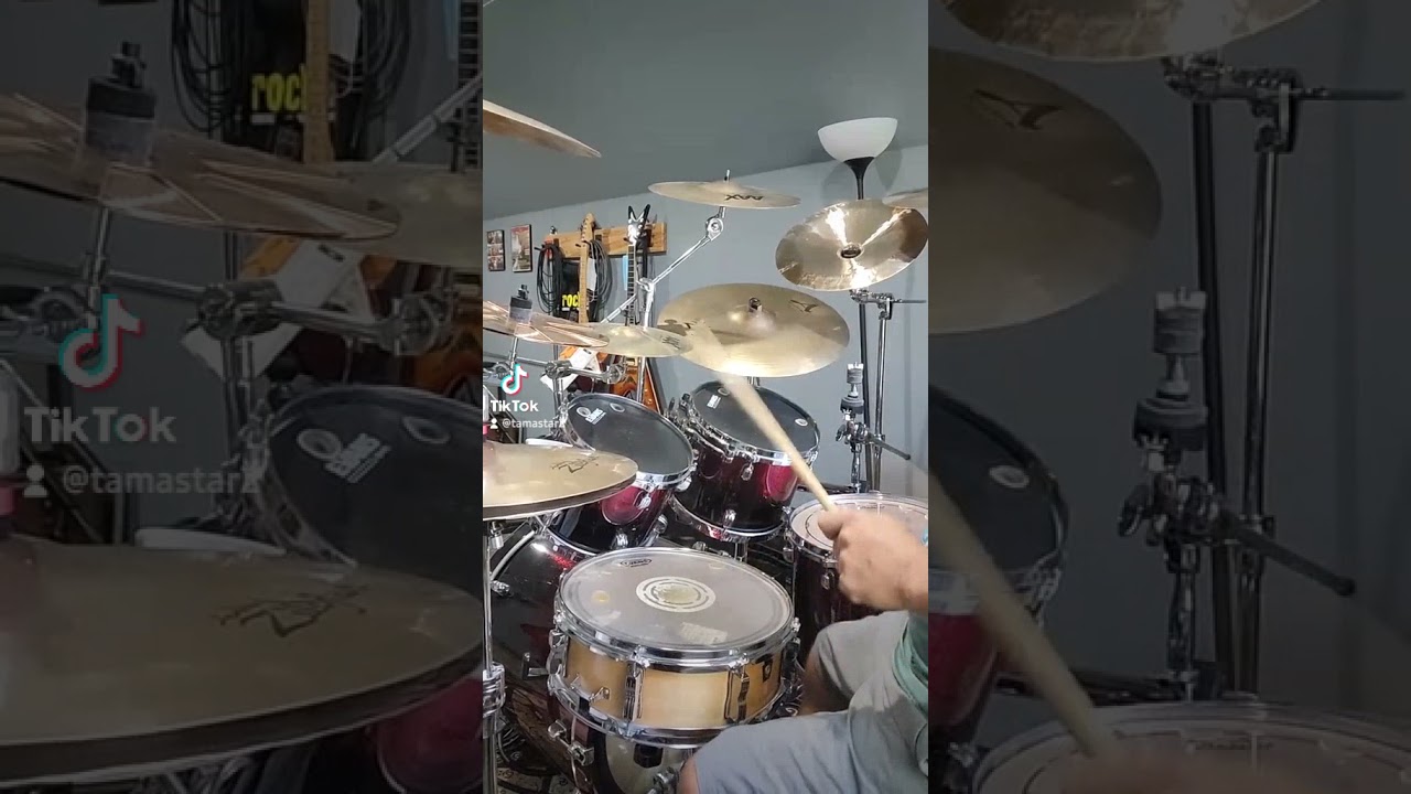 double bass begginer exercises using rack toms...