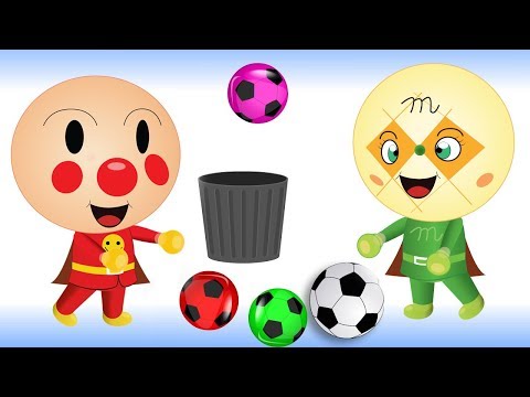 アンパンマン アニメ サッカーボールをする Youtube