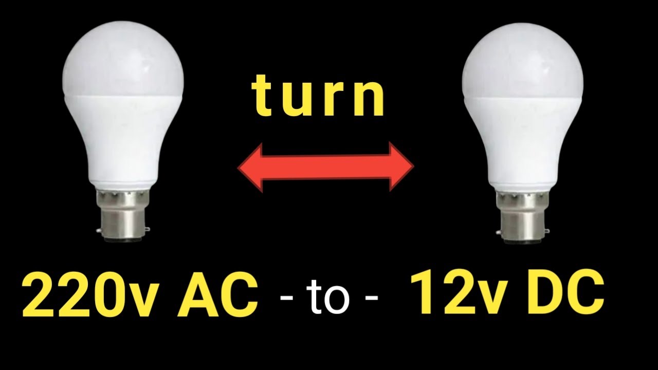 Reuse LED bulb || Turn Damaged 220v AC LED Bulb to 12v DC - YouTube