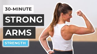 30-Minute Dumbbell Arm Workout At Home (Strong Arms) screenshot 2