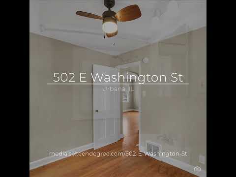 502 E Washington St, Urbana, IL home video tour