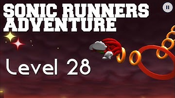 Sonic Runners Adventure Lava Mountain Level 28 Walkthrough Gameplay Android/iOS