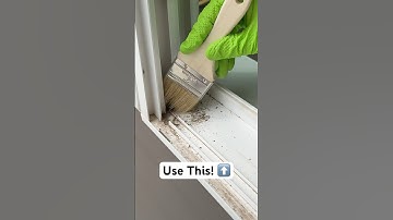 Quick and easy way to clean window tracks! #howto #cleaning #cleaningtips