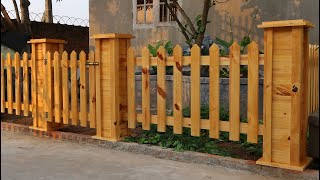 Creative Uses for Old Used Wood Pallets // Garden Fence Ideas And Design