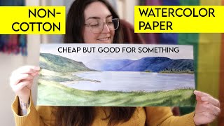 How I use CELLULOSE watercolor paper (cheap but good!)