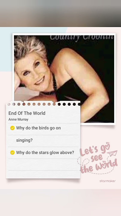 Download lagu End Of The World-Anne Murray(short cover) #shorts