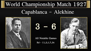 Buenos Aires 1927 Capablanca-Alekhine