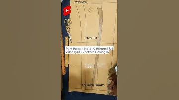 Pant Pattern Make-10 #shorts #rmgpatternmaking16 #youtubeshorts