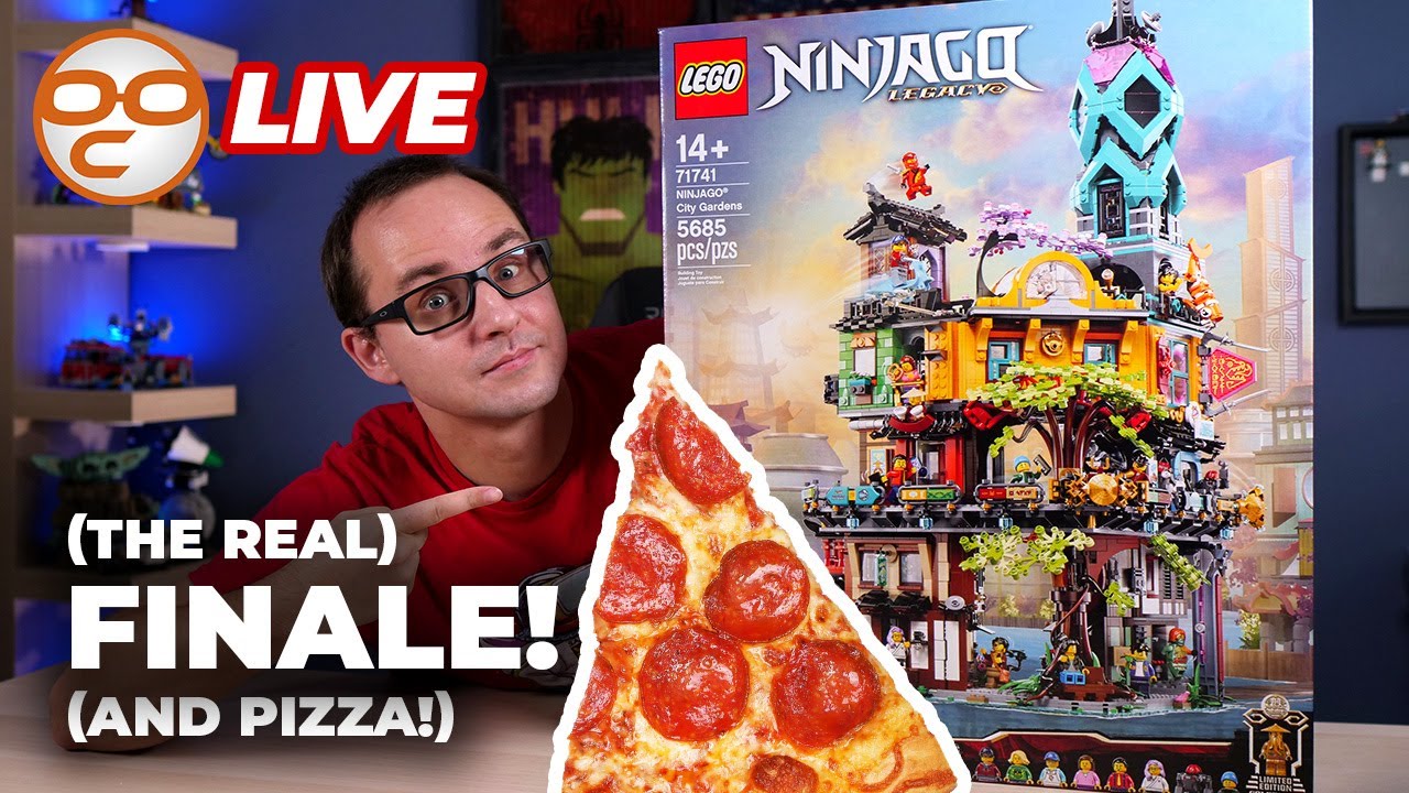 LEGO Ninjago City Gardens 71741 (& PIZZA!) LIVE BUILD! REAL FINALE