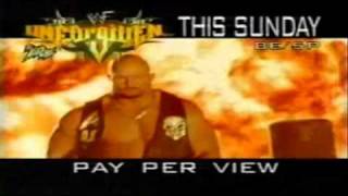 WWF Unforgiven 2000 Commercial