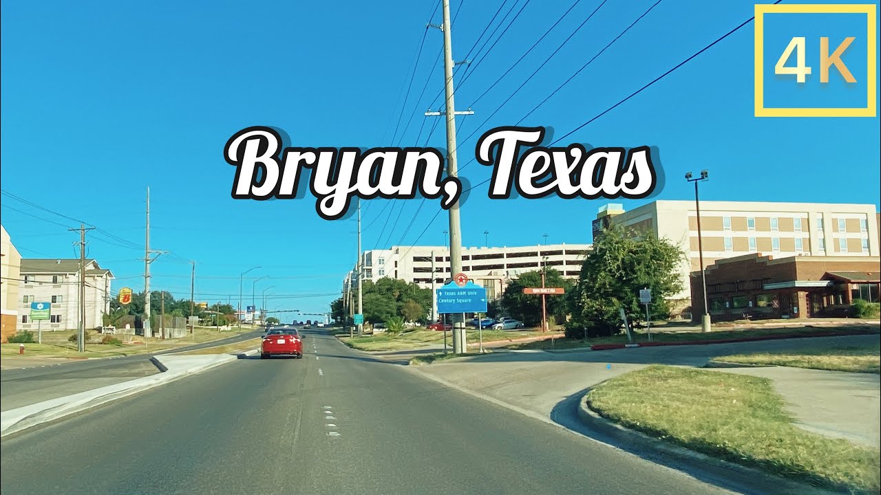 Bryan, Texas - Driving Tour 4K