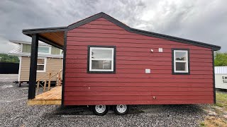 SOLD!! Part 1: 10x24 ALL WOOD Amish Built LP Siding Incredible Tiny Cottage w/Beach Lot $99,900!