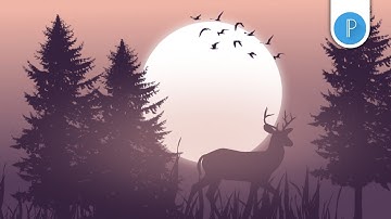 landscape vector art tutorial || pixellab tutorial