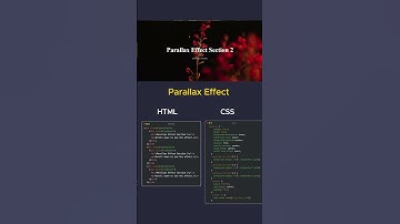 Creating Stunning Parallax Scrolling Effects with HTML & CSS  #codinginterview #webdesign #python
